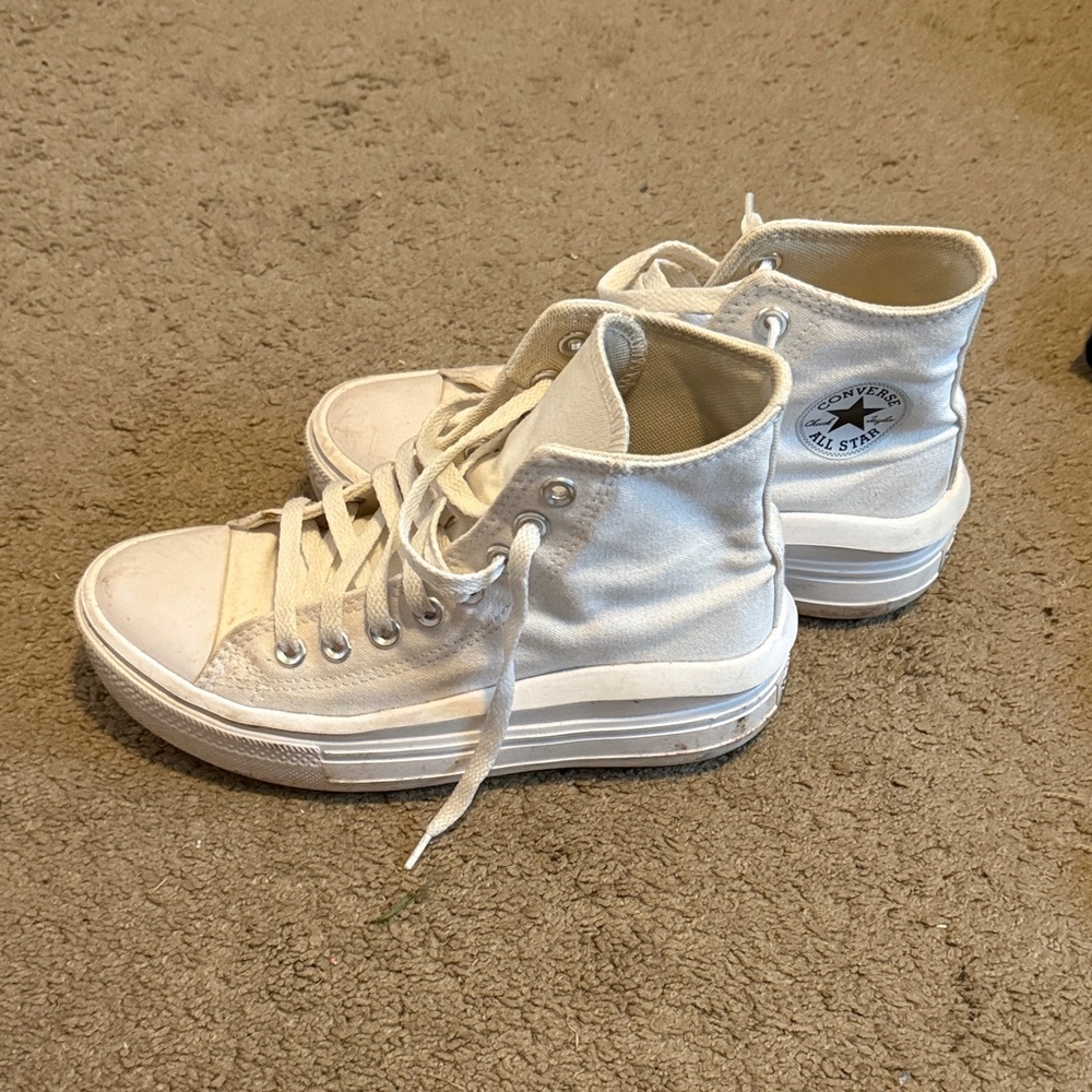 Converse High-Top Sneakers - Classic White size 6